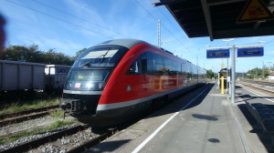 写真はローテンブルグ行きのローカル列車