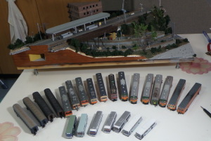 写真は今年作った鉄道模型の集合写真