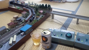 写真はC58とツートンカラーの気動車で運転会始めをしている状況