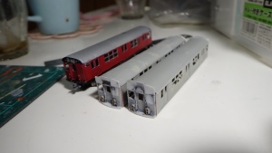 写真は車体の箱組完了状況