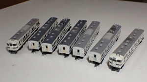 写真は415系鋼製車の模型