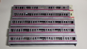 写真はデカールの転写完了状況